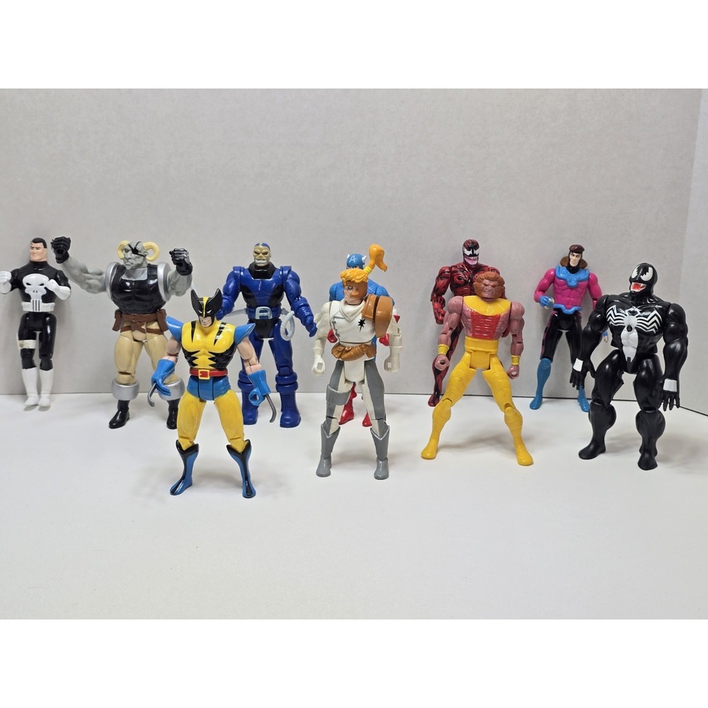 Marvel X-Men 1990s Vintage Toy Biz Action Figure Lot - 10 Figures